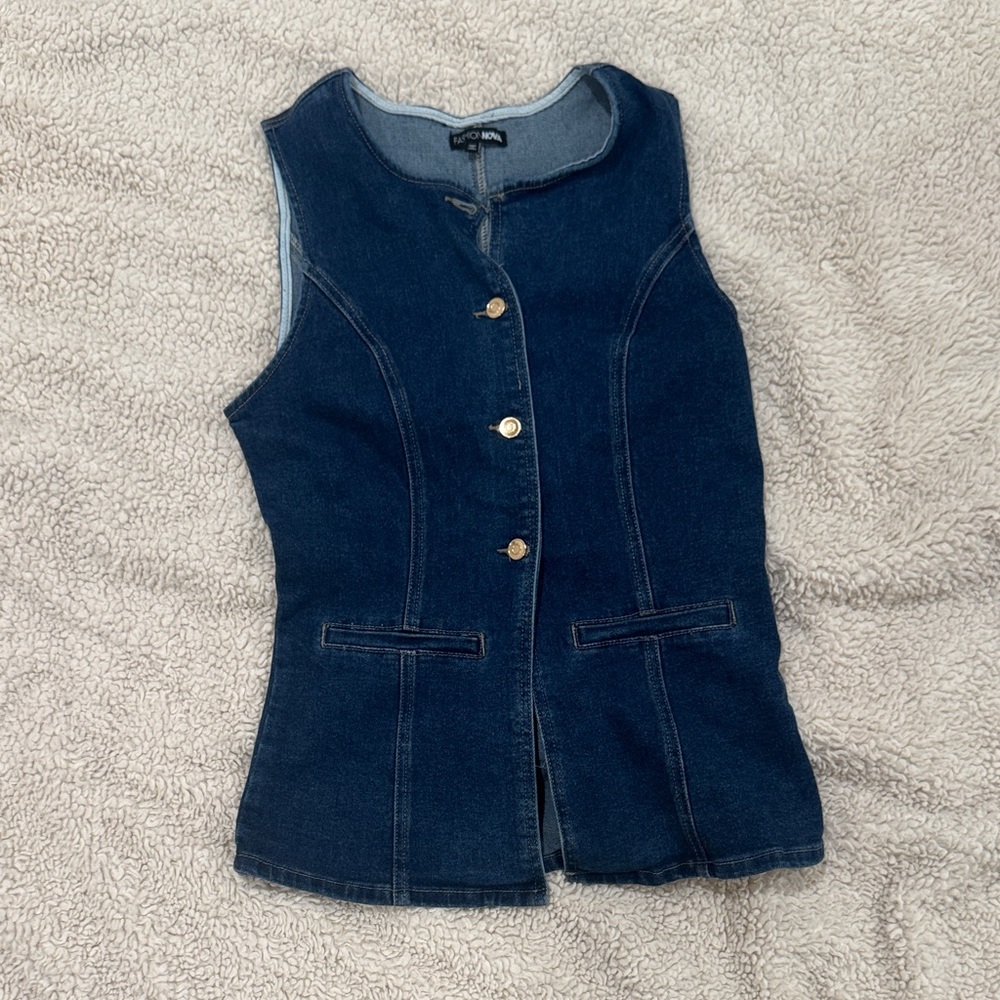 Fashion Nova Classic Blue Denim Jacket